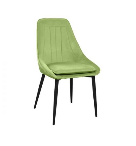 Scaun Florida~Catifea Light Green HLR54+Black Legs