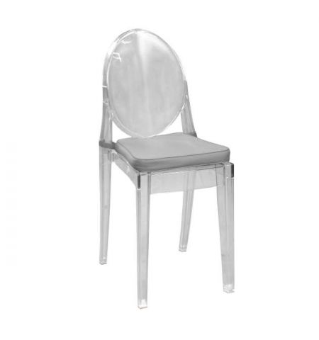 Scaun Plastic (transparent) cu perna