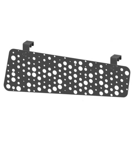 Ecran metalic perforat 981x317 (forma complexa) + 2 fix