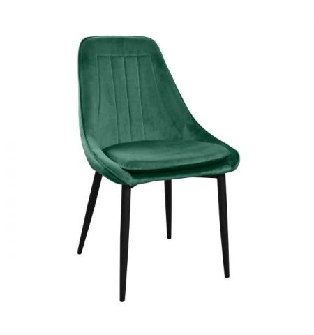 Scaun Florida~Catifea Dark Green HLR57+Black Legs