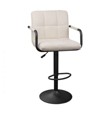 Scaun de Bar SB-042~Velvet Beige+Black leg