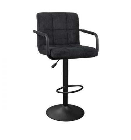 Scaun de Bar SB-042 Velvet Black +  Black Legs
