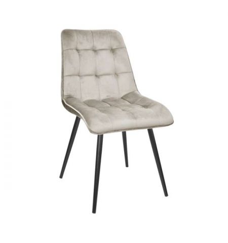 Scaun Capella~Catifea Beige HLR7+Black Legs