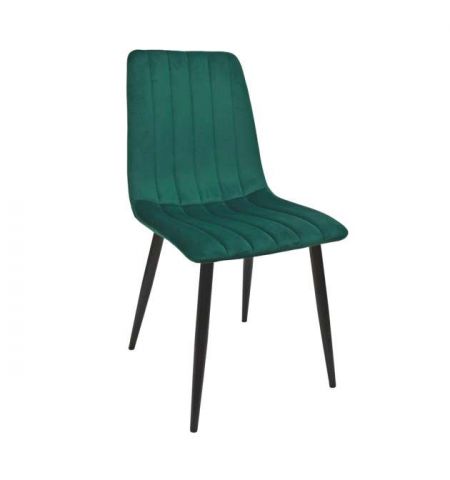 Scaun DC-90P~N56 Catifea Green+Black Legs