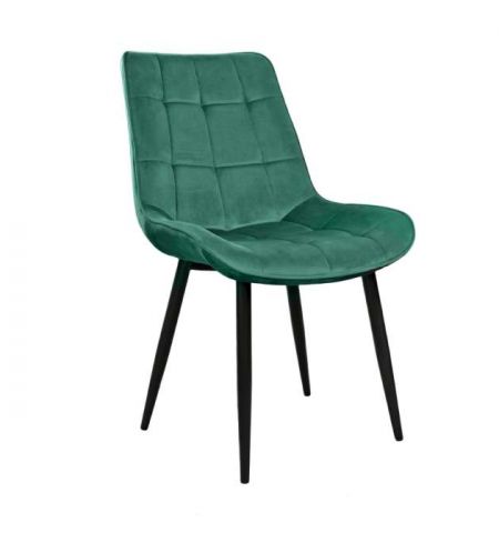 Scaun Hans~Catifea Green HLR57 + Black Legs