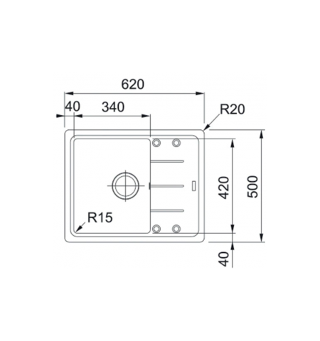 Franke BFG 611-62 Black