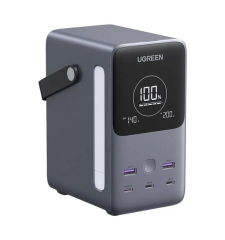 UGREEN Power Bank двусторонняя быстрая зарядка 48000 мАч, 300 Вт, серый