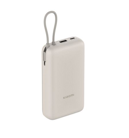 Xiaomi Power Bank 33W Integrated Cable 20000 mAh, Tan