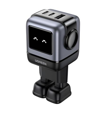 UGREEN Nexode Robot GaN USB-A+2*USB-C 65 Вт, черный