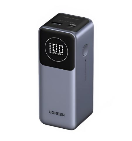 UGREEN Power Bank Nexode, одобренный авиакомпаниями, 12000 мАч, 100 Вт, серый