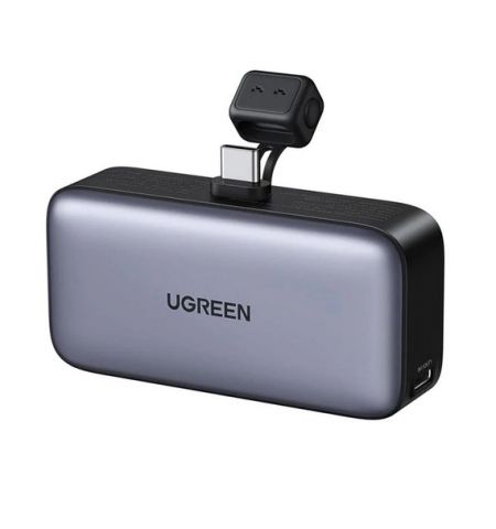 UGREEN Power Bank Mini со складной подставкой 5000 мАч, 22,5 Вт, серый