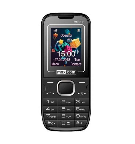 Мобильный телефон Maxcom MM135 Light Black