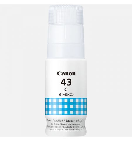 Ink Bottle Canon INK GI-43 C, Cyan, 60ml for Canon Pixma G640/540,