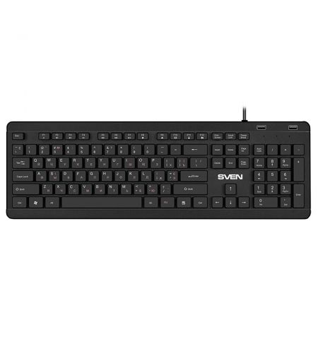 SVEN KB-E5700H, Keyboard, Waterproof construction, 104 keys, 12