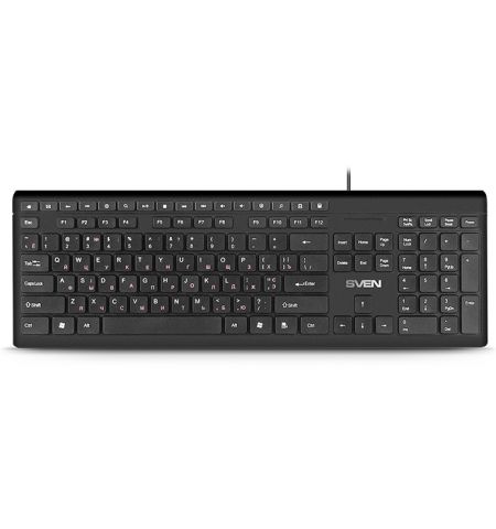 SVEN KB-S307M Multimedia Keyboard, 121 keys, 17 shortcut keys, 1.5m,USB,