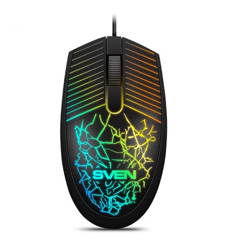 SVEN RX-70, Optical Mouse, Changeable backlighting, Soft Touch