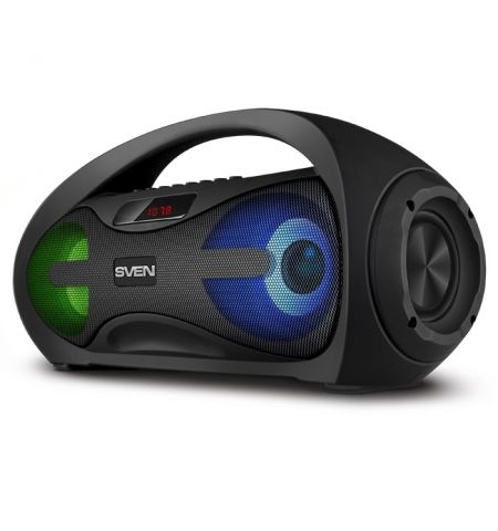 SVEN PS-425, black (12W, Bluetooth, FM, USB, microSD, LED-display,