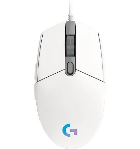 Logitech Gaming Mouse G203  LIGHTSYNC RGB lighting, 6 Programmable buttons, 200- 8000 dpi,  On board memory, White