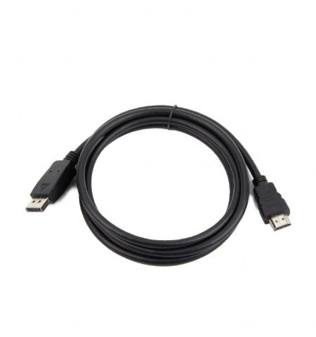 Cable DP-HDMI  - 3m - Cablexpert CC-DP-HDMI-3M, 3m, HDMI type A (male) only to DP (male) cable,  (cable is not bi-directional), Black