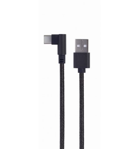 Cable USB2.0/Type-C - Cablexpert CC-USB2-AMCML-0.2M, 90° angled