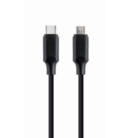 Cable Type-C to micro-USB - 1.5 m - Cablexpert CC-USB2-CMMBM-1.5M, USB Type-C to micro-USB charging & data cable, 1.5 m, Black