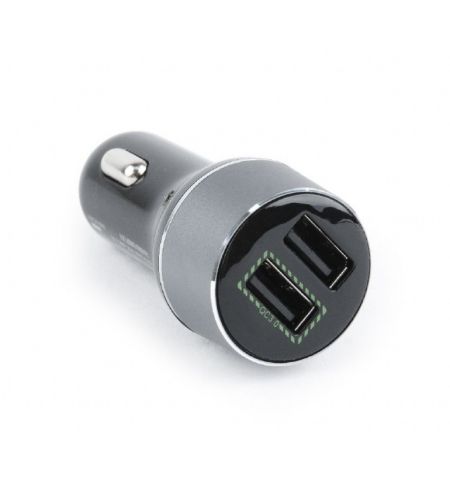 USB Car Charger - Gembird TA-U2QC3-CAR-01,2-port USB car fast charger, QC3.0, 36 W, black