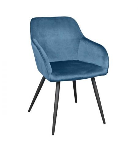 Scaun Airis Catifea Blue HLR63 + Black Legs