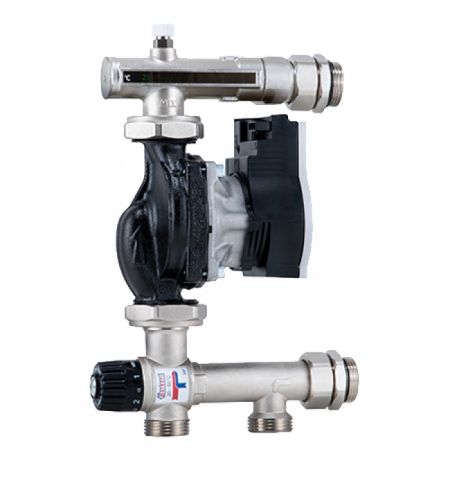 Встраиваемый узел 1*1/2 для теплого пола с насосом Grundfos 20-55°C Barberi