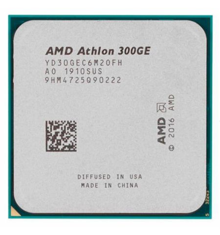 AMD Athlon PRO 300GE, Socket AM4, 3.4GHz (2C/4T), 1MB L2 + 4MB L3 Cache, Integrated Radeon Vega 3 Graphics, 12nm 35W, Unlocked, tray