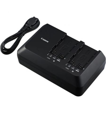 Battery Charger Canon CG-A10 for EOS C300 Mark II, C200, and C200B, 2 x batteries BP-A30 or BP-A60 charging (0872C003)