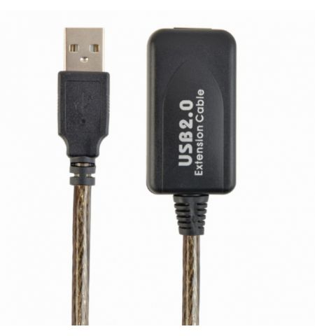 Active USB 2.0 extension cable, 10 m, up to 3 pcs in the cascade are allowed, black