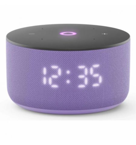 Smart Speaker (YNDX-00027LIL)  Yandex Station MINI 3 with Alisa, Lilac, LED Display, Smart Home Control Center, No Hub Required, Wi-FI-AC + BT5.0, Alisa Assistant built-in, 12W, Sensor buttons, 3 Microphones