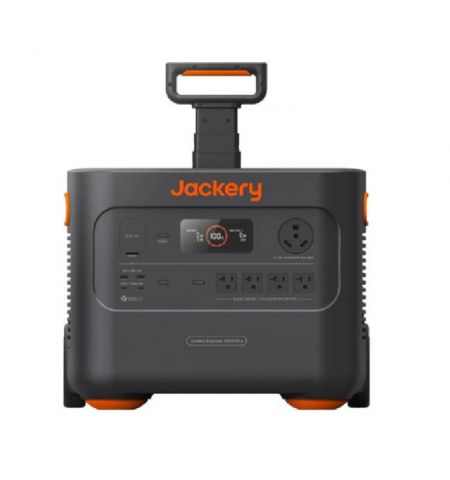 Jackery ”Explorer 2000 Plus” Portable Power Station, Capacity: 2042.8Wh, AC Output: 3000W, LCD, 2* USB-A, 2*USB-C, 3*AC Output, 1 Car port, DC Output, 4000 Cycles LiFePO4, Jackery APP, Weight:27.9kg, 373,6x473x359,4mm, Charge 0-100% in 1.7 Hour, Black/Ora