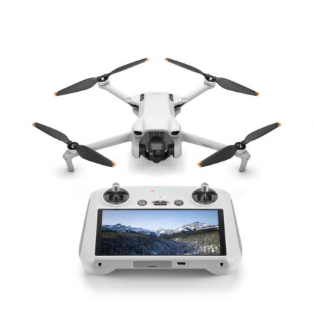 (949271) DJI Mini 3 + Controller 5.5” - Portable Drone, DJI RC 5.5”, 12MP photo, 4K 30fps/FHD 60fps camera with gimbal, max. 4000m height / 57.6kmph speed, max. flight time 38min, Battery 2453 mAh, 248g