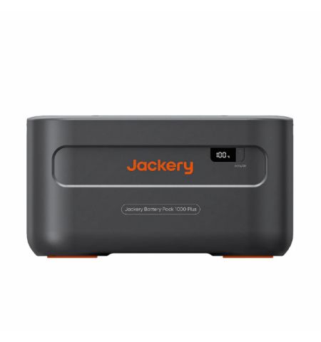 Jackery ”Explorer 1000 Plus” Battery Pack, Capacity: 1264Wh, 4000 Cycles LiFePO4, Weight:10.2kg,  35.6x26x19.8cm, Compatible with Jackery ”Explorer 1000 Plus”, Black/Orange