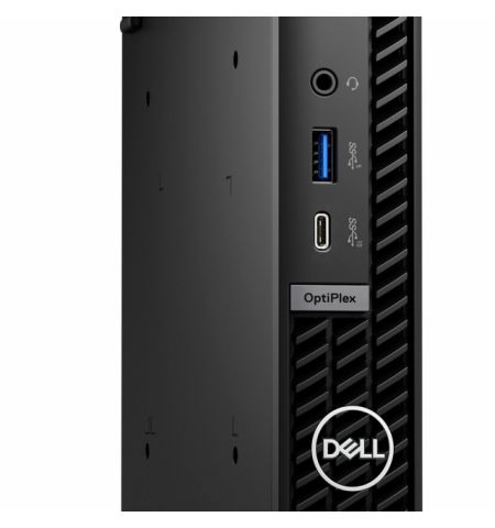 DELL OptiPlex 7020 MFF lntel® Core® i5-14500T (14 Cores / 24MB / 20T / up to 4.8GHz / 35W), 16GB (1X16GB) DDR5, M.2 256GB PCIe NVMe SSD, Intel Integrated Graphics, WiFi6E 2x2+BT5.3, TPM, NO ODD, KB216 + MS116 PSU 90W, Ubuntu, 3Y Warranty, Black.