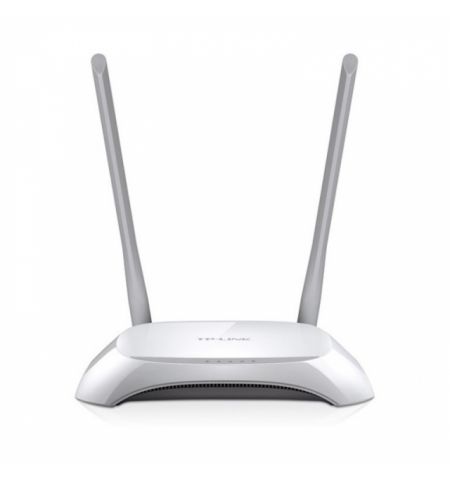 TP-LINK TL-WR840N  N300 Wireless Router, Broadcom, 2T2R, 300Mbps on 2.4GHz, 802.11n/b/g, 1 WAN + 4 LAN, 2 fixed antennas, +EU adapter