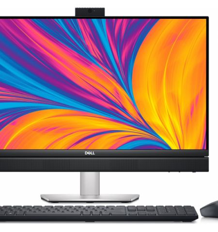 All-in-One PC - 23.8” DELL OptiPlex 7420 FHD IPS Non-Touch AG (Intel Core i5-14500T, 16GB (1X16GB) DDR5, M.2 512GB SSD PCIe NVMe 2230, CR, Integrated graphics, WiFi6E AX211 2x2 BT5.2, TPM, FHD Cam, KM5221W, PSU 130W, HAS Stand, Win11Pro, Black)
