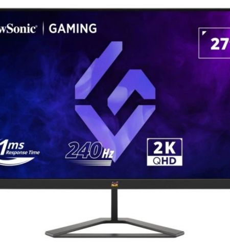 27.0” VIEWSONIC IPS LED VX2758A-2K-PRO-3 Gaming Bordless Black (1ms, 1000:1, 300cd, 2560x1440, 178°/178°, HDMI2.1 x 2, DisplayPort, SuperClear IPS, HDR10, 240Hz Refresh Rate, Console Mode 120Hz, AMD FreeSync Adaptive Sync, Audio Line-out, VESA)
