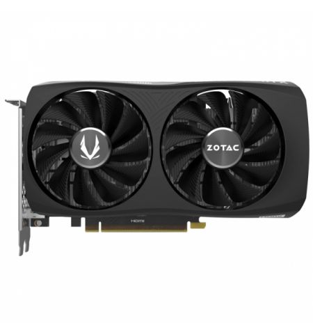 ZOTAC GeForce RTX™ 4060 Twin Edge  8GB GDDR6, 128bit, 2460/17000Mhz, Ada Lovelace/DLSS3/Full Ray Tracing, PCIeX16 4.0, 1xHDMI, 3xDP, Compact 2.0 Slot Footprint, Dual Fan / FREEZE Fan Stop, Metal Backplate, White Led Logo, 1x 8-pin PCIe, Bulk