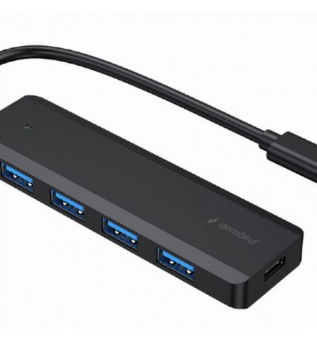 Gembird UHB-CM-U3P4P-01, USB Type-C 4-port USB-A hub 3.1 (Gen 1), black