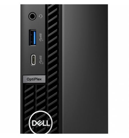 DELL OptiPlex 7020 MFF lntel® Core® i5-14500T (14 Cores / 24MB / 20T / up to 4.8GHz / 35W), 16GB (1X16GB) DDR5, M.2 256GB PCIe NVMe SSD, Intel Integrated Graphics, WiFi6E 2x2+BT5.3, TPM, NO ODD, KB216 + MS116 PSU 90W, Ubuntu, 3Y Warranty, Black.