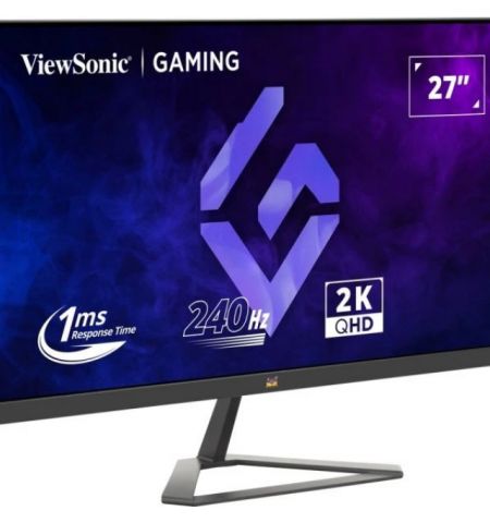 27.0” VIEWSONIC IPS LED VX2758A-2K-PRO-3 Gaming Bordless Black (1ms, 1000:1, 300cd, 2560x1440, 178°/178°, HDMI2.1 x 2, DisplayPort, SuperClear IPS, HDR10, 240Hz Refresh Rate, Console Mode 120Hz, AMD FreeSync Adaptive Sync, Audio Line-out, VESA)