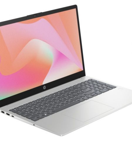 HP Laptop 15 Natural Silver (15-fd0194ci), 15.6” IPS FHD 300 nits (Intel Core i5-1334U, 10xCore, up to 4.6 GHz, 16GB (2x8) DDR4 RAM, 1TB PCIe NVMe SSD, Intel Iris Xe Graphics, no ODD, WiFi-AX6/BT5.3, Type-C, 41Wh 3cell, 720p HD Webcam, En/Ru, FreeDOS, 1.6