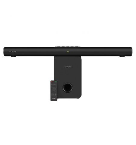 SVEN Soundbar SB-2150A, black (180 W, USB, display, RC, Optical, Bluetooth, wireless subwoofer)
