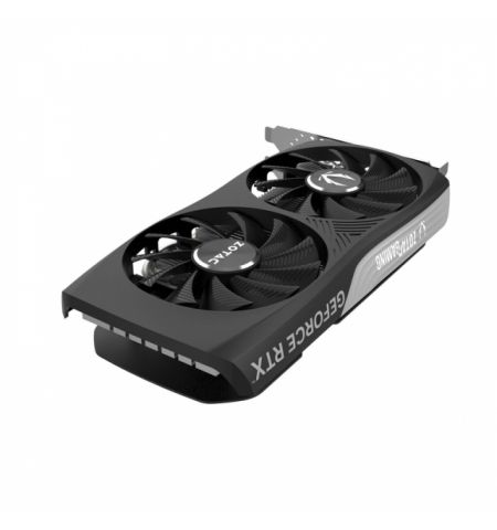 ZOTAC GeForce RTX™ 4060 Twin Edge  8GB GDDR6, 128bit, 2460/17000Mhz, Ada Lovelace/DLSS3/Full Ray Tracing, PCIeX16 4.0, 1xHDMI, 3xDP, Compact 2.0 Slot Footprint, Dual Fan / FREEZE Fan Stop, Metal Backplate, White Led Logo, 1x 8-pin PCIe, Bulk