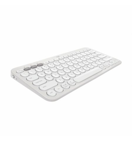 Logitech Bluetooth Pebble Keys2 K380s Multi-Device Keyboard, Tonal White - US INT'L - BT - N/A - INTNL Logitech Bluetooth Pebble Keys2 K380s Multi-Device Keyboard, Tonal White - US INT'L - BT - N/A - INTNL