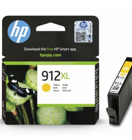 912XL (3YL83AE) Yellow Ink Cartridge; (for HP OfficeJet Pro  8010 series, 8012 Pro Aio, 8013 Pro Aio, 8014 Pro Aio, 8015 Pro Aio, 8020 Pro series, 8022 Pro Aio, 8023 Pro Aio, 8024 Pro Aio, 8025 Pro Aio)