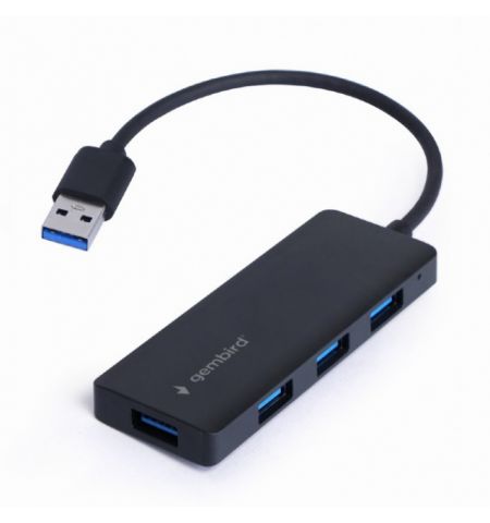 Gembird USB3.1 Hub UHB-U3P4-03, 4 ports, USB 3.1(Gen.1), Black Gembird USB3.1 Hub UHB-U3P4-03, 4 ports, USB 3.1(Gen.1), Black