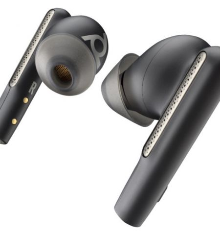 Poly Voyager Free 60+ UC Carbon Black Earbuds +BT700 USB-C Adapter +Touchscreen Charge Case, Up to 30 m, Bluetooth® Core 5.3, ANC, SoundGuard Digital, Up to 16.5 hours, two devices at the same time, 5.8 g (each earbud)